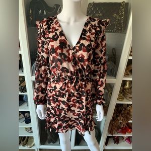 Parker pink pallet animal print feminine dress.  Excellent condition.